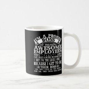 Caneca De Café Sou Um Chefe Orgulhoso De Funcionários Incríveis