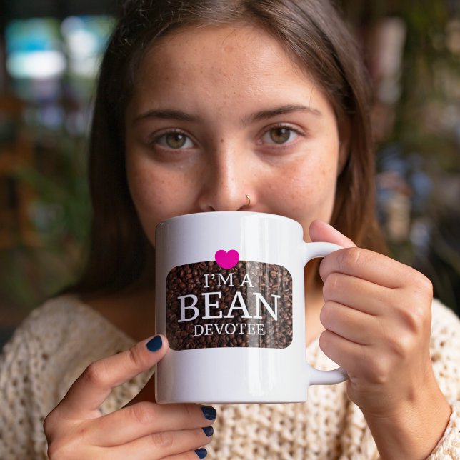 Caneca De Café Sou um Devotee de Bean, Impressão de café (Criador carregado)