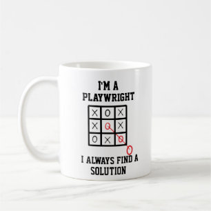 Caneca De Café Sou Um Dramaturgo Sempre Encontro Uma Solução Cane