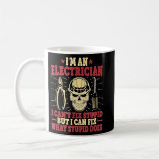 Caneca De Café Sou um eletricista que não consigo consertar uma b