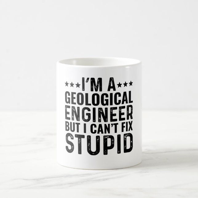 Caneca De Café Sou um Engenheiro Geológico, mas não posso consert (Centro)