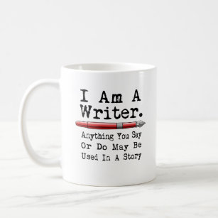Caneca De Café Sou Um Escrevendo De Autor Engraçado De Escritor