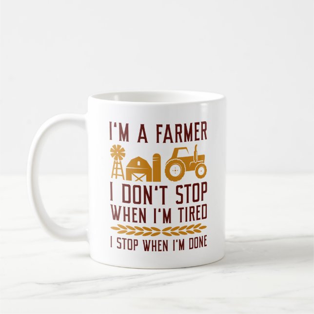 Caneca De Café Sou um fazendeiro (Esquerda)