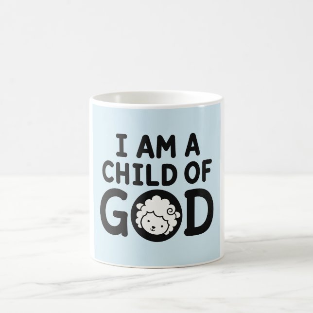 Caneca De Café SOU UM FILHO DE DEUS | Presente Cristão para Chás  (Centro)