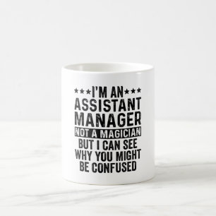 Caneca De Café Sou um gerente assistente, não um mago engraçado