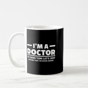 Caneca De Café Sou um médico errado engraçado estudante de medici