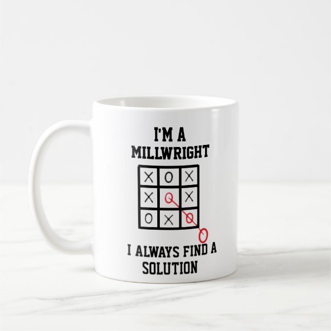 Caneca De Café Sou Um Milwright Sempre Encontro Uma Solução. (Esquerda)
