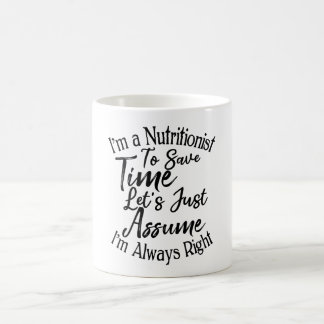 Caneca De Café Sou um Nutricionista para salvar o Vamos do tempo,