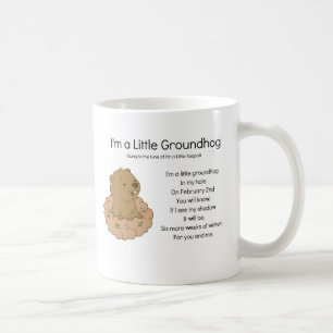 Caneca De Café Sou um Pequeno Groundhog