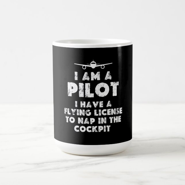 Caneca De Café Sou um piloto engraçado (Centro)