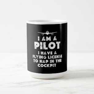 Caneca De Café Sou um piloto engraçado