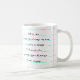 Caneca De Café Sou Um Poema Motivacional De Escritor Personalizad