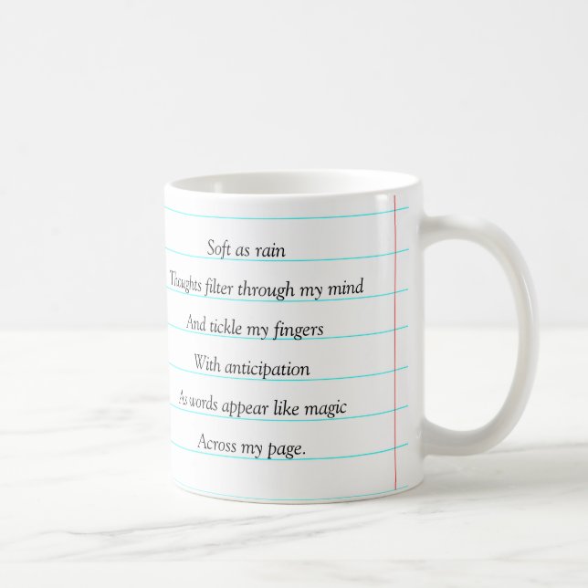Caneca De Café Sou Um Poema Motivacional De Escritor Personalizad (Direita)