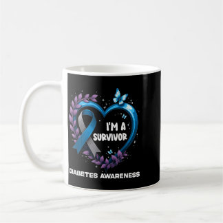 Caneca De Café Sou Um Sobrevivente Conscientização sobre Diabetes
