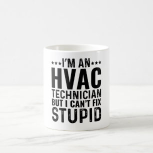 Caneca De Café Sou um técnico de HVAC, mas não consigo consertar 