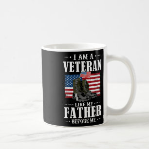 Caneca De Café Sou Um Veterano Como Meu Pai Antes De Mim American