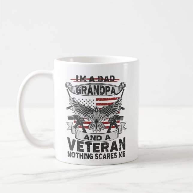 Caneca De Café Sou um vovô Pai e veterano (Esquerda)