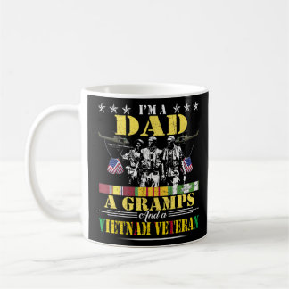 Caneca De Café Sou Um Vovô Pai Vietnã Veterano Vintage Militar
