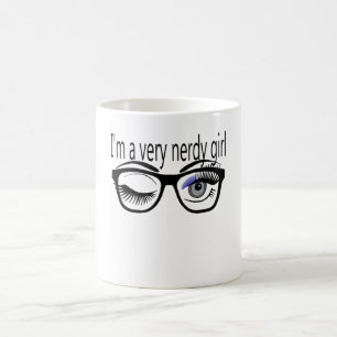 Caneca De Café Sou uma garota muito nervosa com a sombra dos olho