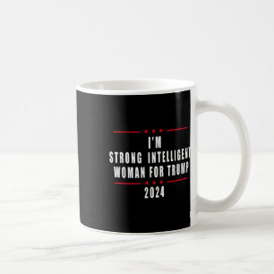 Caneca De Café Sou uma mulher inteligente forte para Trump 2024
