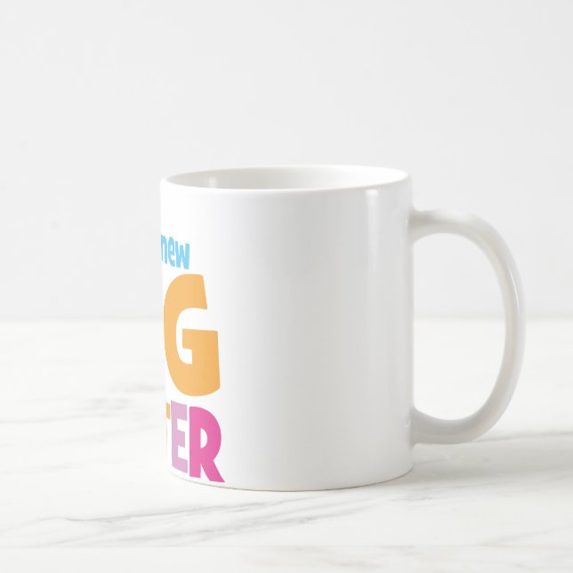 Caneca De Café Sou uma nova Irmã Grande (Direita)