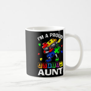 Caneca De Café Sou Uma Tia de Autismo Orgulhosa Consciência do Au