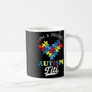 Caneca De Café Sou uma tia orgulhosa do autismo Titi Conscientiza