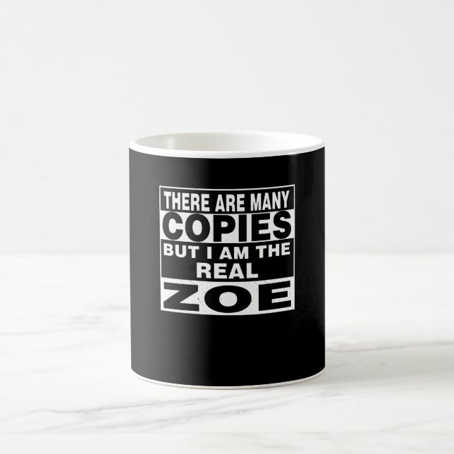 Caneca De Café Sou Zoe Engraçado Presente Personalizado Pessoal (Centro)