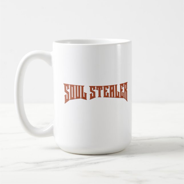 Caneca De Café Soul Stealer Heavy Metal Typography (Esquerda)