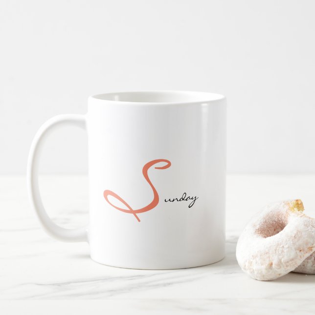Caneca De Café Soulful Sunday Peaceful Morning Routine Tea (Com Donut)