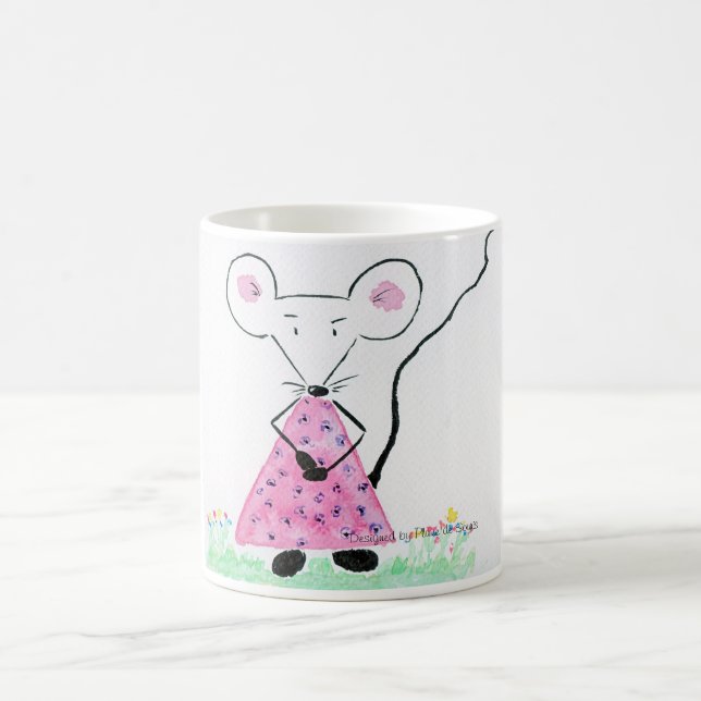 Caneca De Café Souricette festeja para a primavera (Centro)
