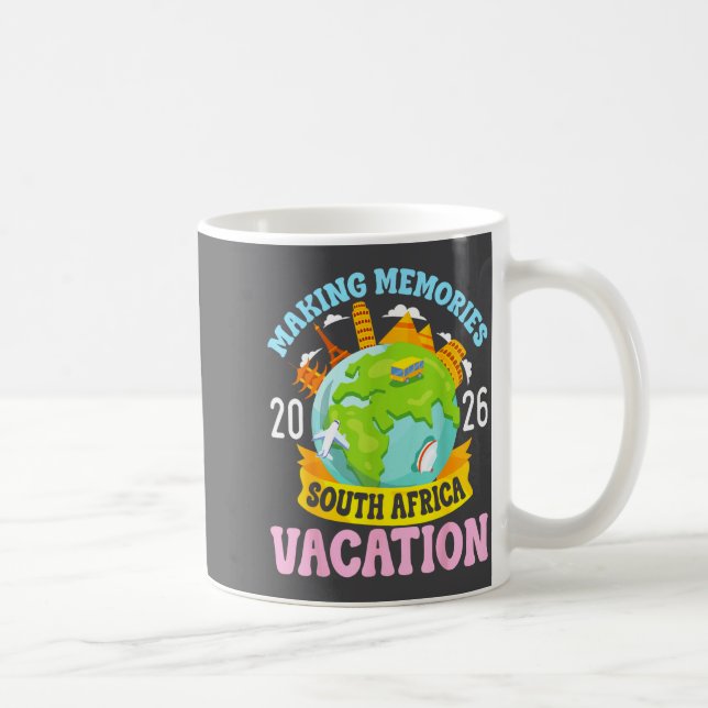 Caneca De Café South Africa Vacation 2026 Travel Making Memories  (Direita)