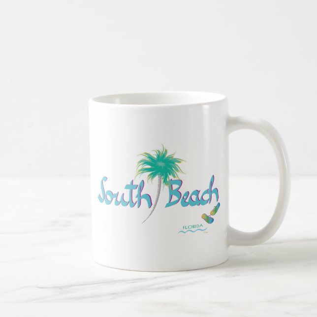 Caneca De Café South Beach, FL (Direita)