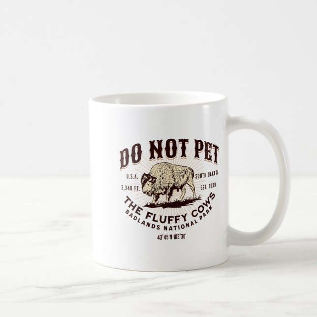 Caneca De Café South Dakota Funny Bison Quote Buffalo Souvenir Do (Direita)