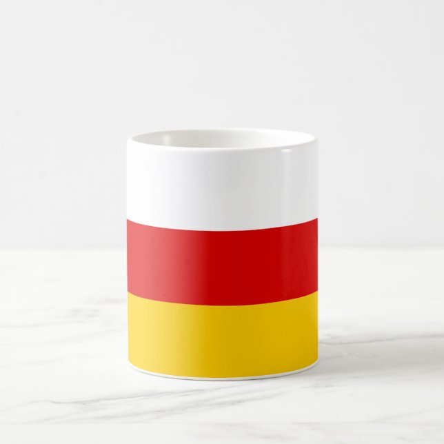 Caneca De Café South Ossetia Flag (Centro)