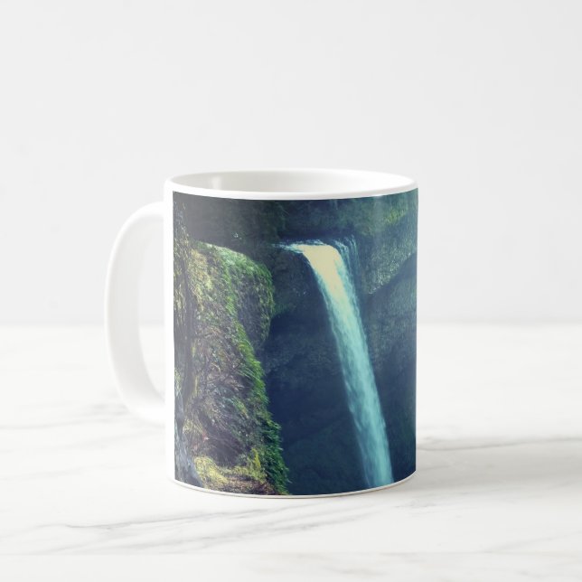 Caneca De Café South Silver Falls, Oregon (Frente Esquerda)