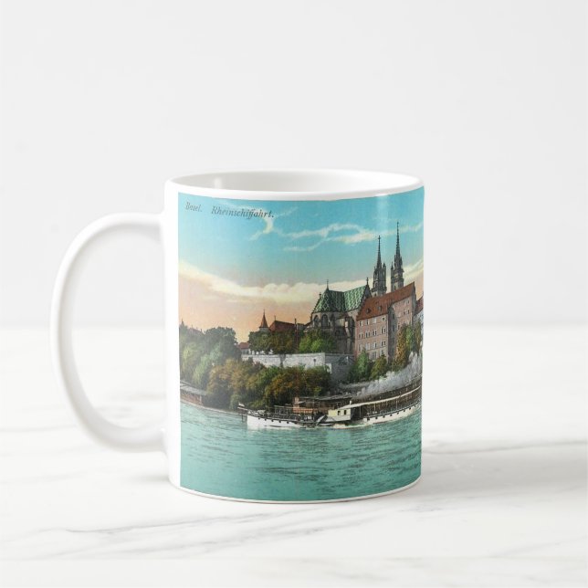 Caneca De Café Souvenir Coffee Mug - Basel, Suiça (Esquerda)