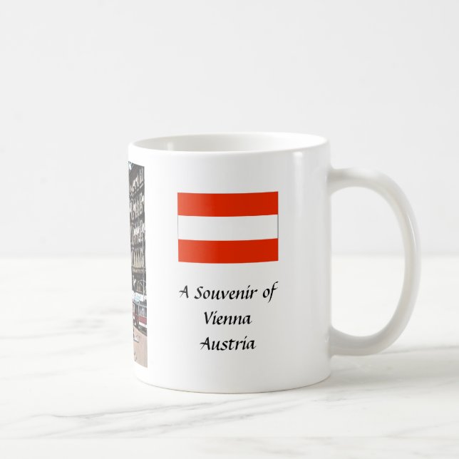Caneca De Café Souvenir Mug - Viena, Áustria (Direita)