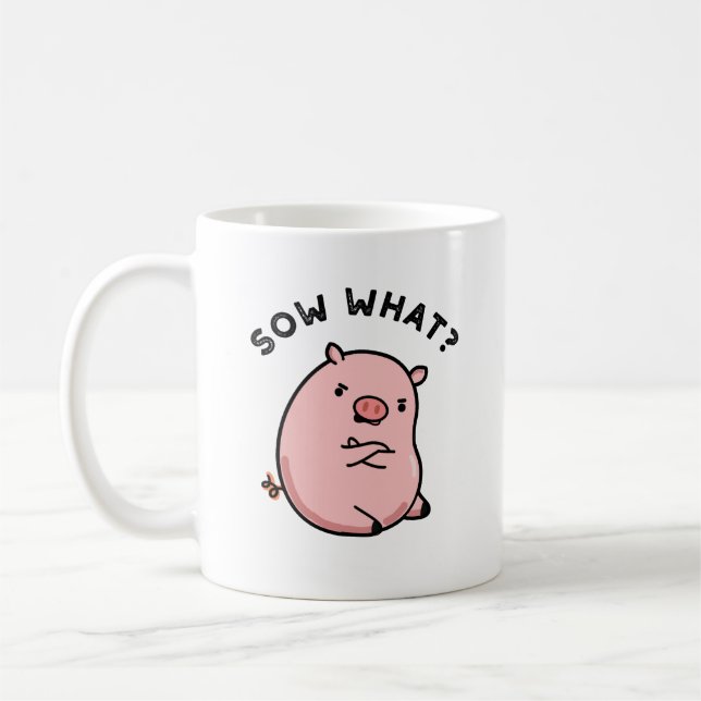 Caneca De Café Sow Que Engraçado Porco Sassado (Esquerda)