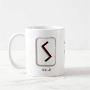 Caneca De Café Sowilo RuneStone Mug