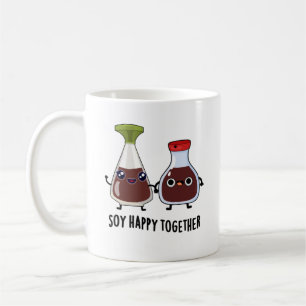 Caneca De Café Soy Happy Junted Soy Sauce Pun