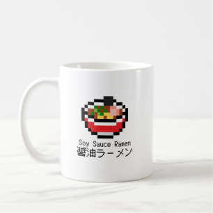 Caneca De Café Soy Sauce Ramen Retro Pixel Art