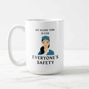 Caneca De Café Sozinha de Voo Atendedor de Café