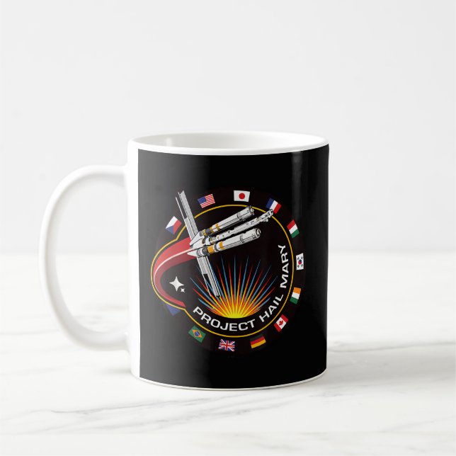 Caneca De Café Space Mission Patch (Esquerda)