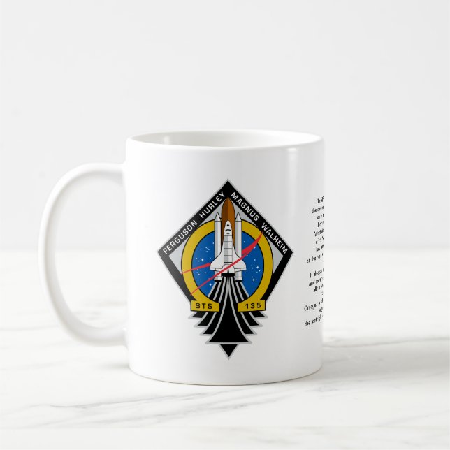 Caneca De Café Space Shuttle Atlantis (Esquerda)