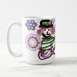 Caneca De Café spaniel cavalier king charles arte de inverno 