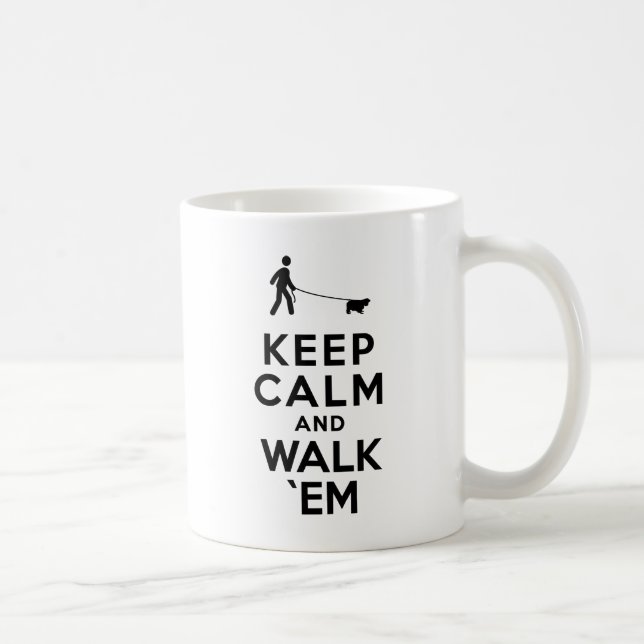 Caneca De Café Spaniel de rei Charles descuidado (Direita)