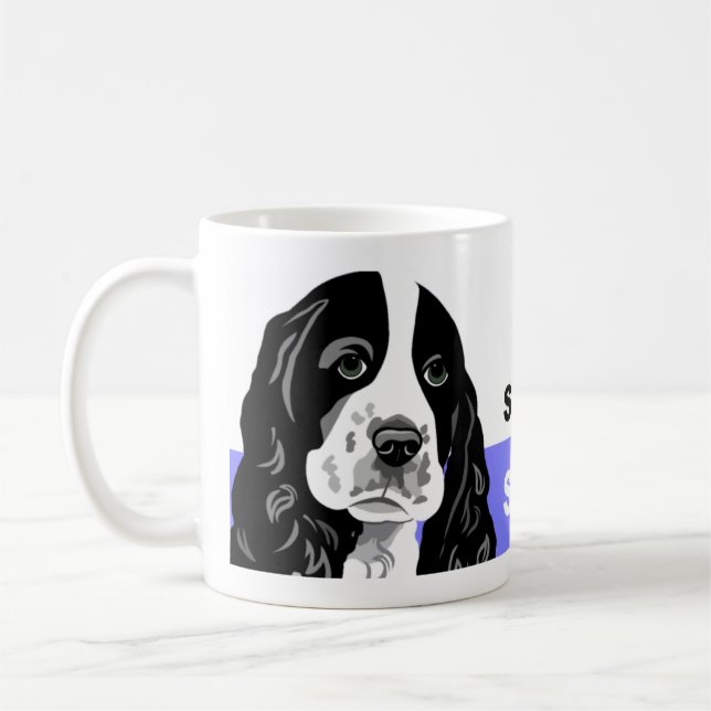 Caneca De Café Spaniel de Springer (Esquerda)