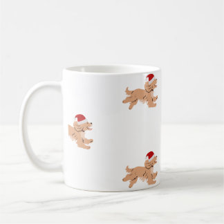 Caneca De Café Spaniel Dog Christmas Mug 