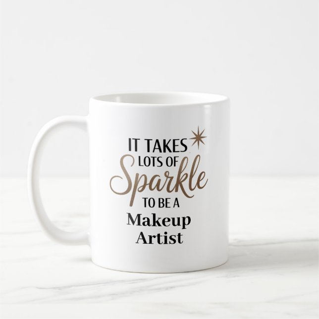 Caneca De Café Sparkle Makeup Artist (Esquerda)